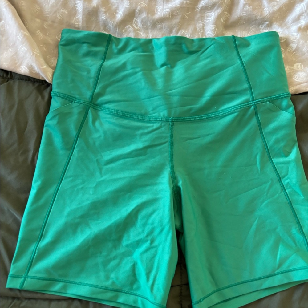 All in Motion Green Bicycle Shorts